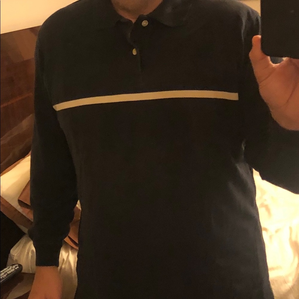 Long sleeve French polo.